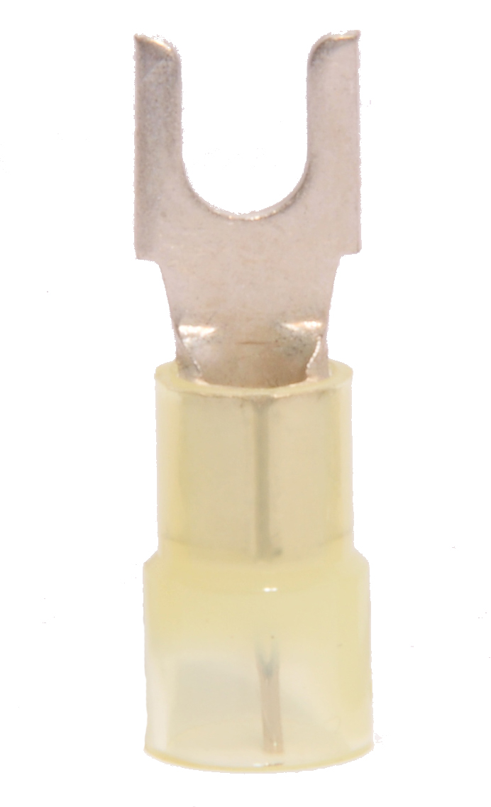 12-10 Nylon Insulated #8 Block Spade - Brazed Seam