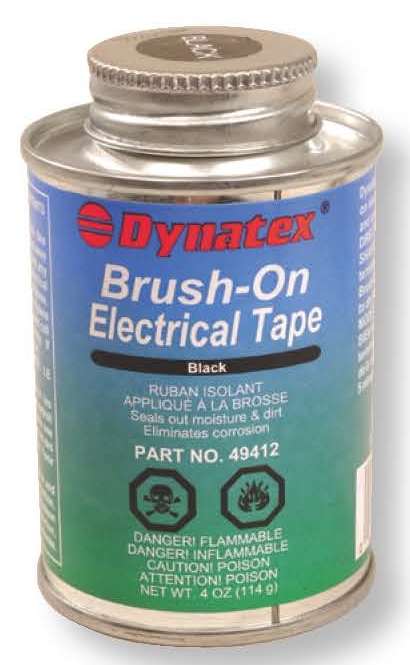 Black Brush On Electrical Tape
